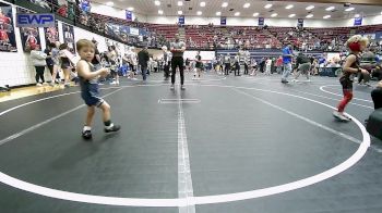 43 lbs Consi Of 8 #1 - Boomer Clinkenbeard, Comanche Takedown Club vs Ethan Taylor, Newcastle Youth Wrestling