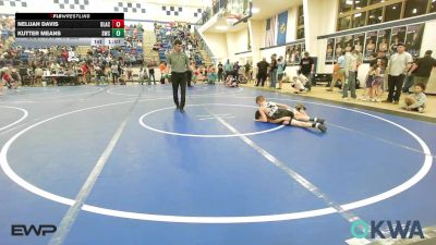 80 lbs Quarterfinal - Nelijah Davis, Black Fox Wrestling vs Kutter Means, Salina Wrestling Club