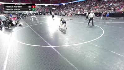 D1-113 lbs Quarterfinal - William DuChemin, Wilmot Union vs Waylon Deaton, River Falls