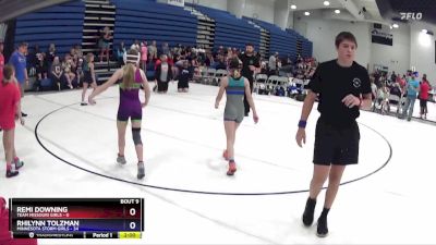 85 lbs Round 3 (6 Team) - Remi Downing, Team Missouri Girls vs Rhilynn Tolzman, Minnesota Storm Girls