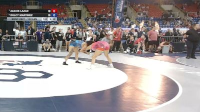 140 lbs Quarters - Alexis Lazar, Michigan vs Dulcy Martinez, California