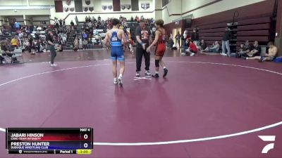 Junior-5 lbs Round 3 - Jabari Hinson, CIWC-TEAM INTENSITY vs Preston Hunter, Dubuque Wrestling Club