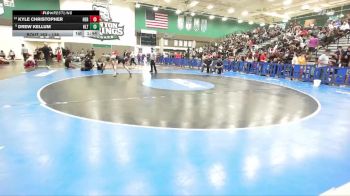 138 lbs Champ. Round 2 - Drew Kellum, Holtville vs Kyle Christopher, Heritage