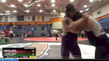 285 lbs Champ. Round 2 - Shelby Jones, Wisconsin-Whitewater vs Carter Urich, Messiah College