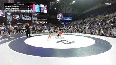 95 lbs Cons. Rd Of 32 - Georgia Edwards, IA vs Makenley Harker, OH
