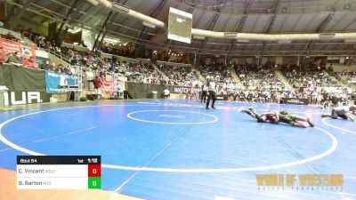 100 lbs Round Of 16 - Cayden Vincent, Wolf Gang Wrestling Academy vs Blaine Barton, MTC