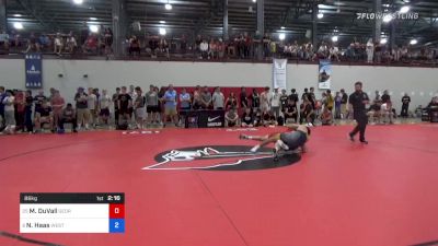 86 kg Round Of 32 - Malachi DuVall, George Mason University vs Nathan Haas, West Coast Regional Training Center