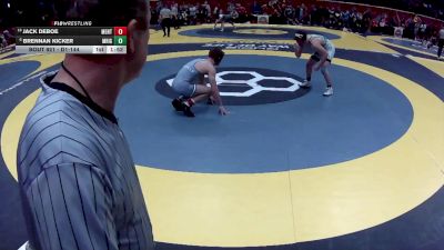 D1-144 lbs Quarterfinal - Jack DeBoe, Mentor vs Brennan Kicker, Med. Highland