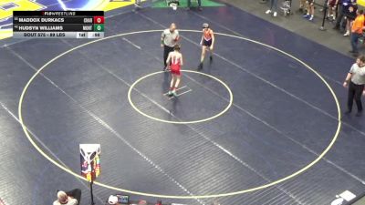 89 lbs Consi Of 32 #1 - Maddox Durkacs, Chartiers-Houston vs Hudsyn Williams, Montrose