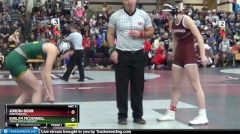 121-123 lbs 1st Place Match - Jordin Derr, Independence vs Evelyn McDowell, Cedar Rapids Kennedy
