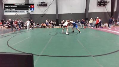 Junior Boys FS - 215 lbs Cons. Round 3 - Fabian Torres, CA vs Pierce Tran, WA