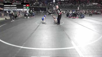 41 lbs Round Of 16 - Brendan Snyder, Cranford vs Carmelo Luciano, Saddle Brook