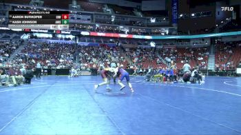 3A-150 lbs Cons. Round 2 - Kash Johnson, Ankeny vs Aaron Butikofer, Cedar Rapids Washington