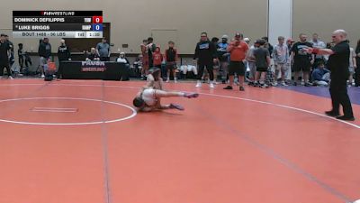 96 lbs Champ. Rd Of 32 - Dominick DeFilippis, Yale Street WC vs Luke Briggs, Rampage
