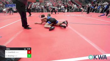 88 lbs Quarterfinal - Cayden Crawford, Pawhuska Elks Takedown vs Caden Bowling, Blackwell Wrestling Club