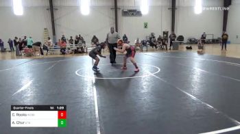 130 lbs Quarterfinal - Carson Rooks, Webb City Youth vs Aiden Chur, Utb