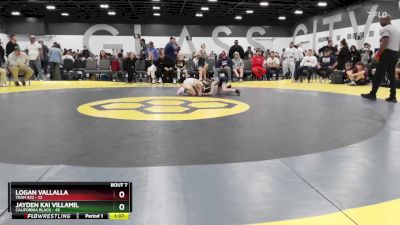 70 lbs Semis & 1st Wrestleback (8 Team) - Jayden Kai Villamil, California Black vs Logan Vallalla, Team 922