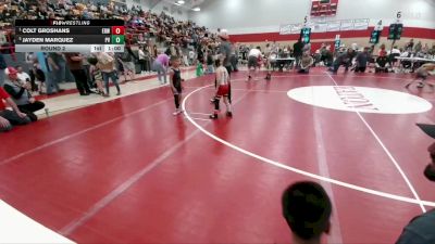 48-50 lbs Round 2 - Colt Groshans, Eaton Reds WC vs Jayden Marquez, Platte Valley