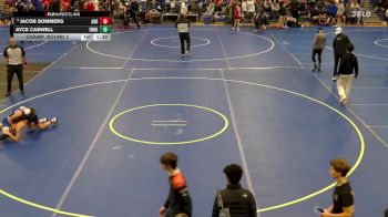 110 lbs Champ. Round 2 - Jacob Sommers, Akron vs Ayce Caswell, Franklinville