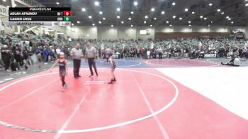 62 lbs Quarterfinal - Caiden Cruz, Grindhouse vs Adlan Afaunov, No Team