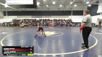 120 lbs Cons. Round 3 - Jacob Jimenez, Bishop Amat vs Ruben Reyes, Oak Hills