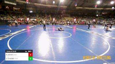 100 lbs Consi Of 16 #2 - Hawk Smith, Bronco Wrestling Club vs Jacoby Crocker, Open Mats