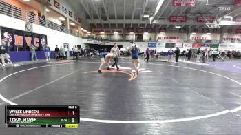 174 lbs Cons. Round 5 - Wylee Lindeen, Eastern Oregon University (OR) vs Tyson Stover, Corban University