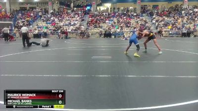 132 lbs Cons. Round 3 - Michael Banks, Our Lady Of Mt. Carmel vs Maurice Womack, St. Frances Academy