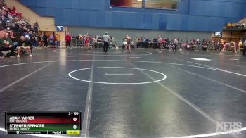 2 - 150 lbs Cons. Round 3 - Adam Wimer, Fort Defiance vs Stephen Spencer, Patrick County