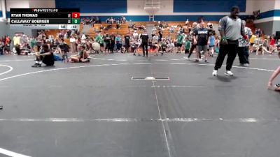 95 lbs Round 2 - Ryan Thomas, Rivertown Wrestling Wolves vs Callaway Boerger, Mid-South Wrestling Academy
