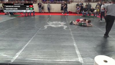 100_B lbs Round Of 32 - Nicholas Cooper, Fort Cherry vs Brayden Darr, Waynesburg Central