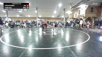 167 lbs Semifinal - Hollis Berry, Elmira vs Sam Hall, Muncy