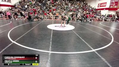 130 lbs Cons. Round 3 - Mikayla Green, Green River vs Carolina Rodriquez, Cheyenne Central