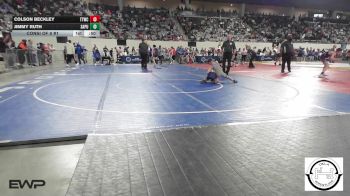 68 lbs Consi Of 8 #1 - Colson Beckley, Team Tulsa Wrestling Club vs Jimmy Ruth, Sapulpa Jr High