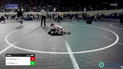 52 lbs Consi Of 4 - Archer Slabaugh, Oklahoma Wrestling Academy vs Jaxson Wright, Bartlesville Wrestling Club