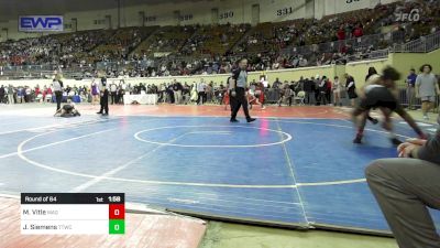 130 lbs Round Of 64 - Mason Vitle, Wagoner vs JaMarcus Siemens, Team Tulsa Wrestling Club