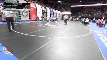 130 Class 2 lbs Champ. Round 1 - Darilyn George, Lee`s Summit West vs Amber Miller, Northwest