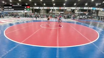 160 lbs Quarterfinal - Macy Tate, Baker Club vs Katie Snyder, American Outlaws Wrestling