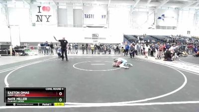 93 lbs Cons. Round 4 - Easton Omas, LeRoy Wrestling vs Nate Miller, Club Not Listed