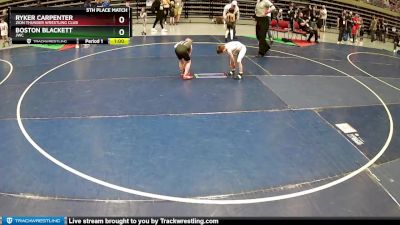 54 lbs 5th Place Match - Boston Blackett, JWC vs Ryker Carpenter, Zion Thunder Wrestling Club