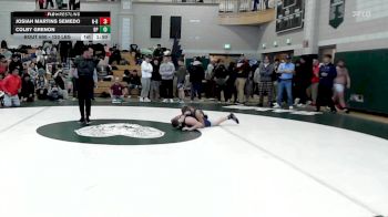 120 lbs Semifinal - Josiah Martins Semedo, New Bedford vs Colby Grenon, Bristol-Plymouth