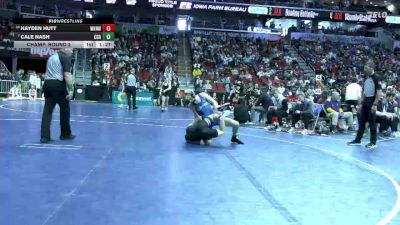 3A-132 lbs Champ. Round 2 - Cale Nash, Clear Creek-Amana vs Hayden Hutt, Waukee Northwest