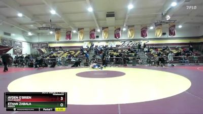 157 lbs Semifinal - Ethan Zabala, Norco vs Ayden O`Brien, Palm Desert