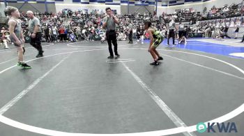 80 lbs Quarterfinal - Cameron Tucker, Standfast vs Brady Boles, Mustang Bronco Wrestling Club