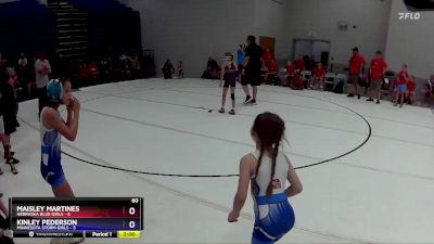 60 lbs Round 2 (6 Team) - Maisley Martines, Nebraska Blue Girls vs Kinley Pederson, Minnesota Storm Girls