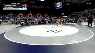 145 lbs Cons. Sub-semis - Maggie Ortmann, MO vs Greta Brus, IA