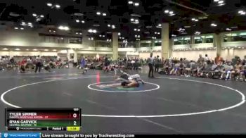 160 lbs Round 6 (10 Team) - Ryan Garvick, Central Dauphin vs Tyler Simmer, Dakota Wrestling Nation