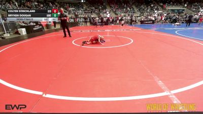 40 lbs Semifinal - Colten Strickland, Backyard Brawlers vs Bryken Dougan, Immortal Athletics WC