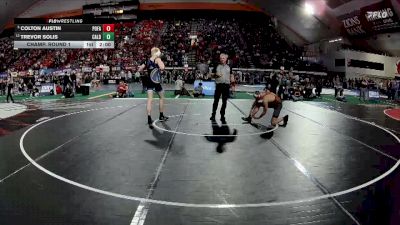 6A 157 lbs Champ. Round 1 - Colton Austin, Post Falls vs Trevor Solis, Caldwell