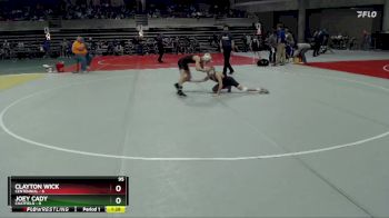 95 lbs Finals (8 Team) - Clayton Wick, Centennial vs Joey Cady, Chatfield